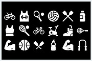Sports Fitness Icons Logo, a Solid Icon by Vectorium Studio (Thumbnail 14 of 16)