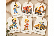 Construction Vehicles Clipart, a Transportation Illustration by Villa 11 Estudio (Thumbnail 9 of 9)