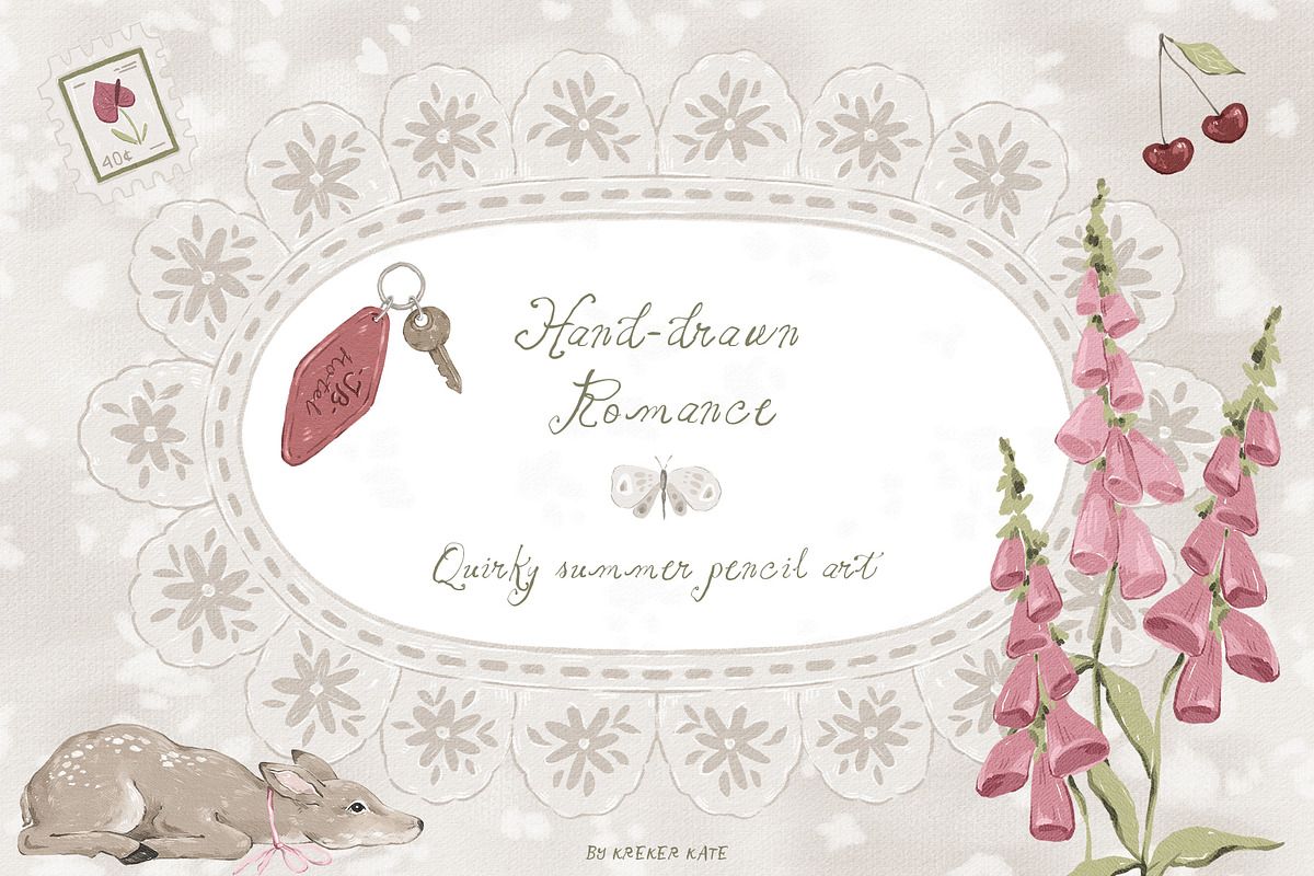Hand-drawn Romance Whimsy Summer, a Decorative Illustration by Kreker Kate (Photo 6 of 13)