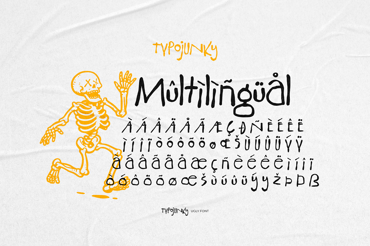 Typojunky - Ugly Font, a Handwritten Font by ikiiko (Photo 7 of 7)