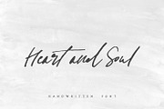 Heart + Soul | Handwritten Font, a Script Font by Heart + Soul Studios (Thumbnail 1 of 7)