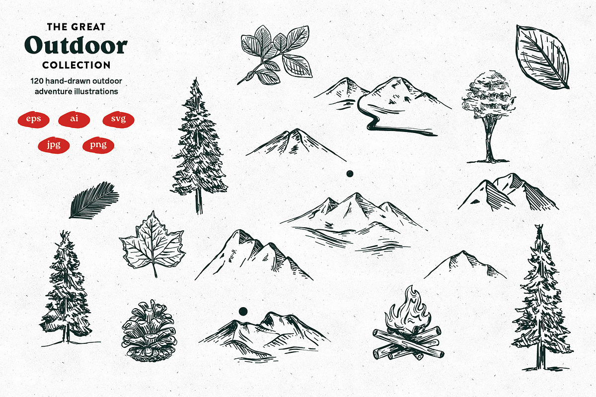 Outdoor Camping vector Illustrations, a Decorative Illustration by dicreate (Photo 5 of 16)