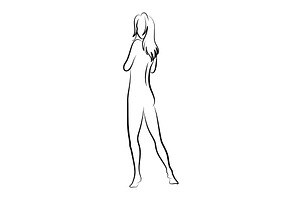 Female silhouette. Woman body, a Person Illustration by the8monkey