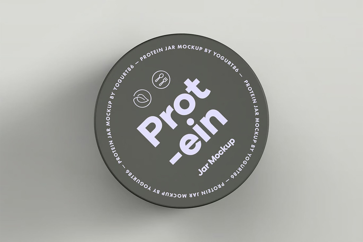Protein Tall Jar Mock-up, a Packaging Mockup by zippypixelstudio (Photo 10 of 12)