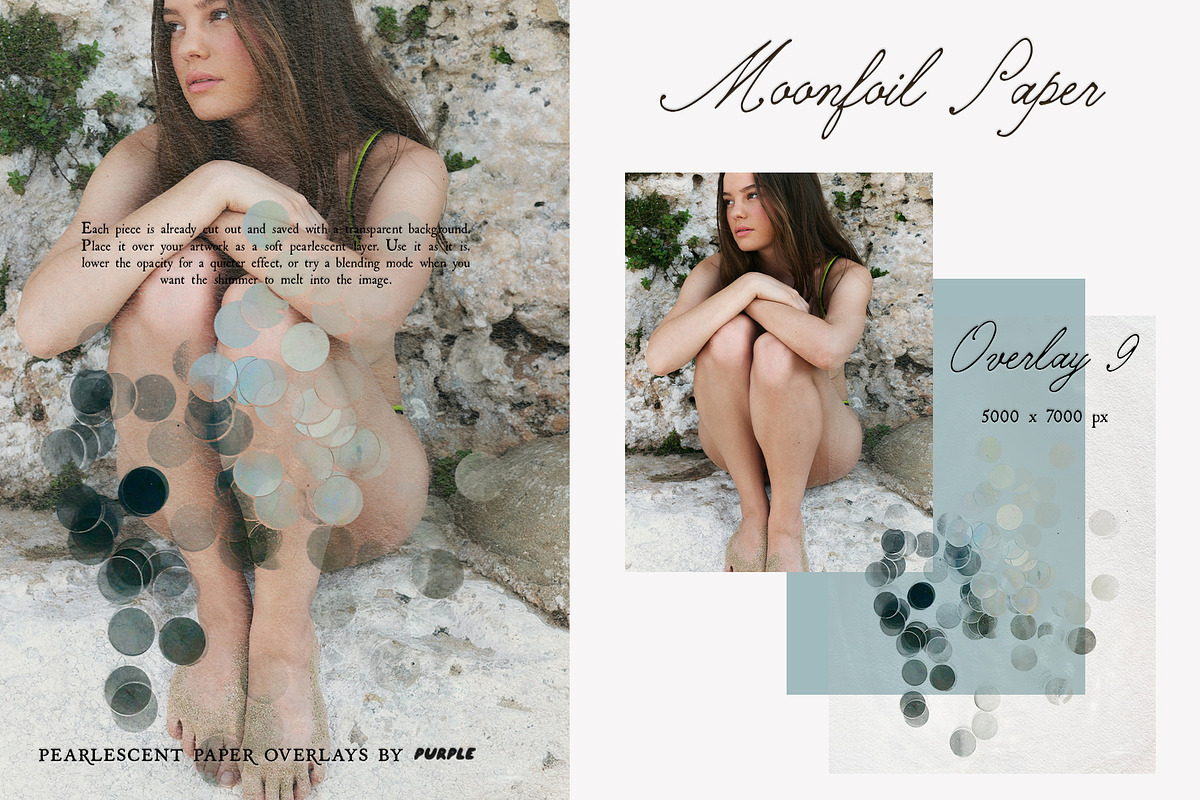Moonfoil Paper: Pearlescent Overlays, a Texture Graphic by Purple (Photo 6 of 19)