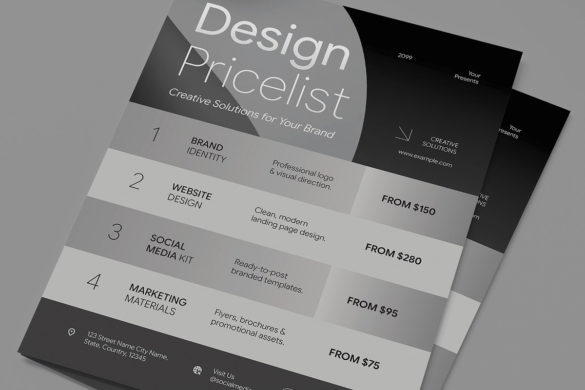Design Price List Flyer, a Flyer Template by graphicook (Photo 2 of 3)