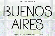 Buenos Aires, a Sans Serif Font by InermediaSTUDIO (Thumbnail 1 of 8)