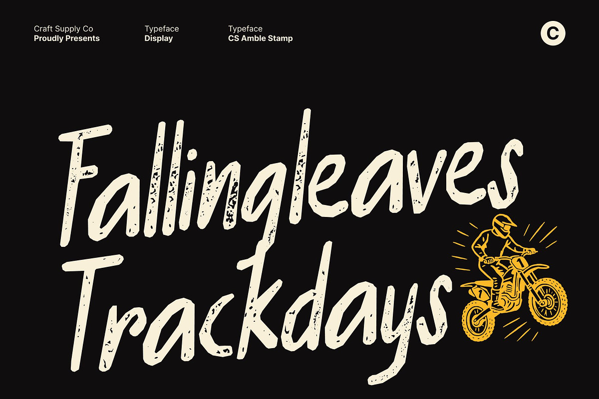 CS Amble Stamp, a Handwritten Font by Craft Supply Co. (Photo 5 of 8)