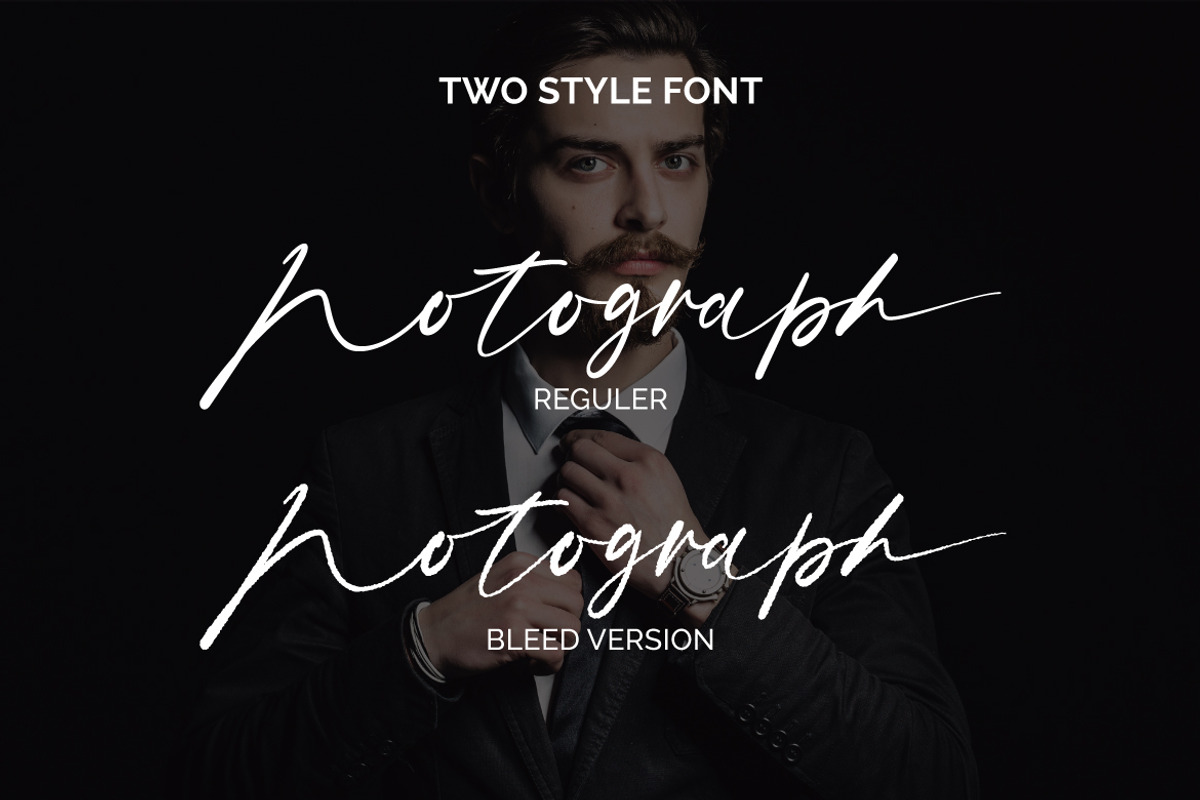 Notograph -  a Classy Signature, a Script Font by Vava Aryanto (Photo 2 of 9)