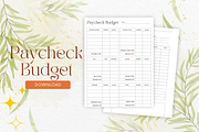 Paycheck Budget Planner Canva + PDF, a Stationery Template by Designbudy (Thumbnail 3 of 7)