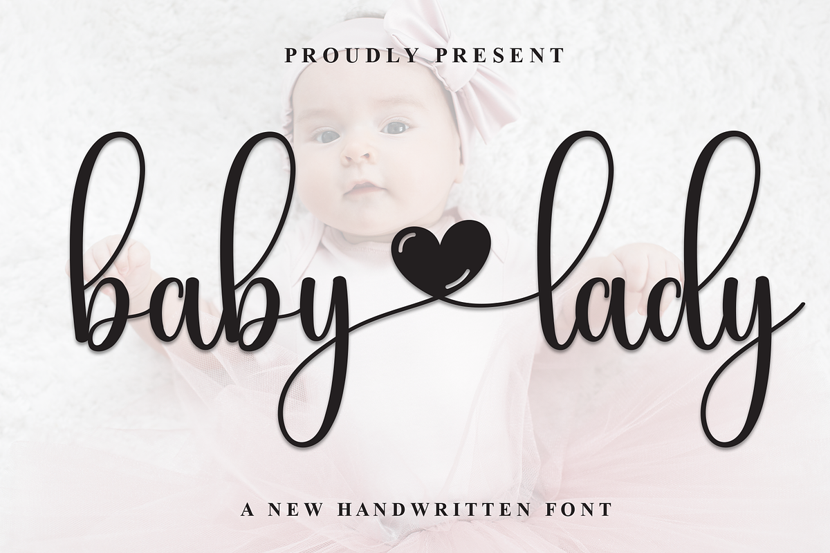 Baby Lady | Script Font, a Handwritten Font by Scratchones (Photo 1 of 9)