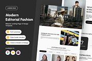 Luvura - Editorial Fashion Landing, a Landing Page Template by productype1 (Thumbnail 1 of 5)