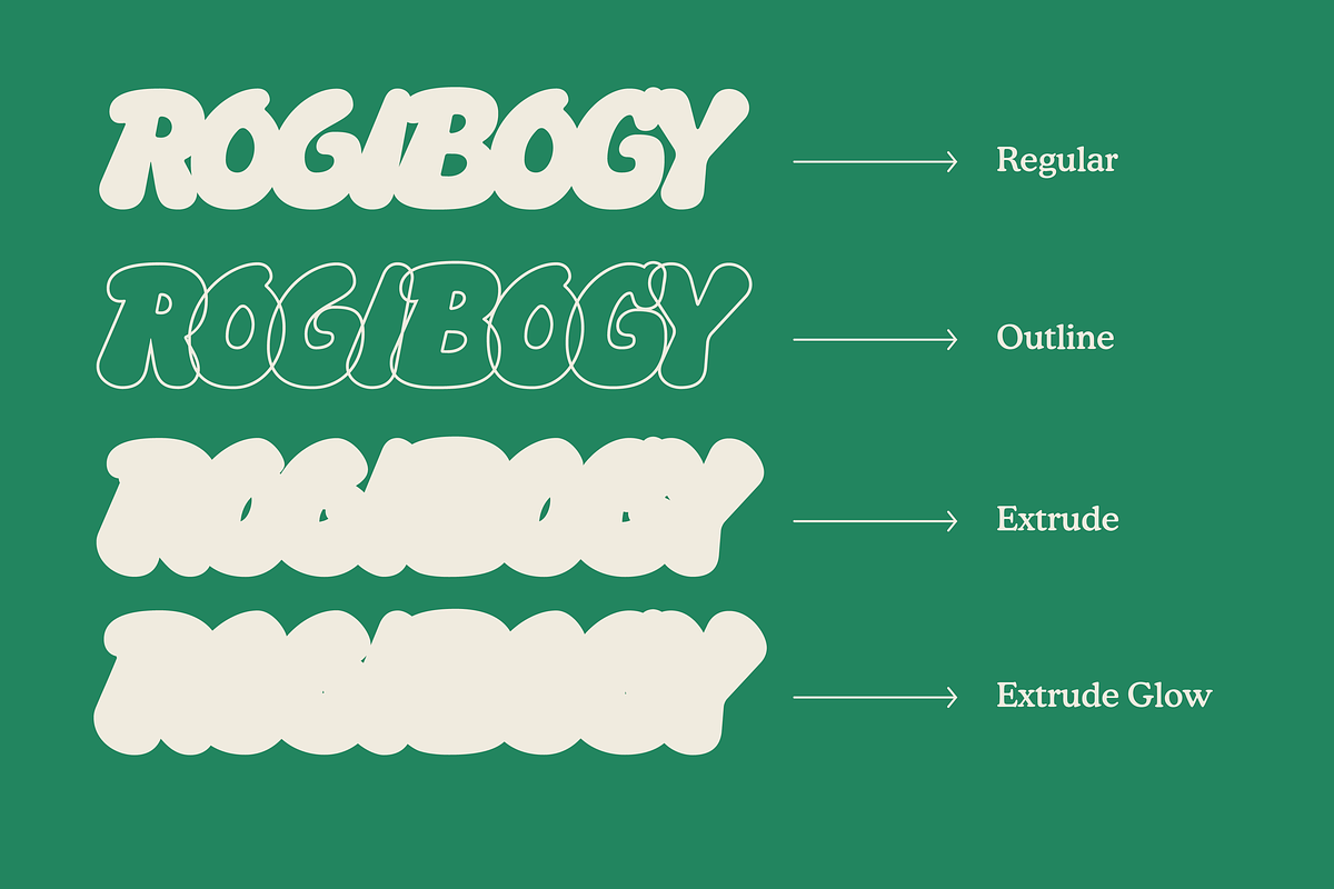 SG - ROGIBOGY, a Font by Studio Gulden (Photo 5 of 10)
