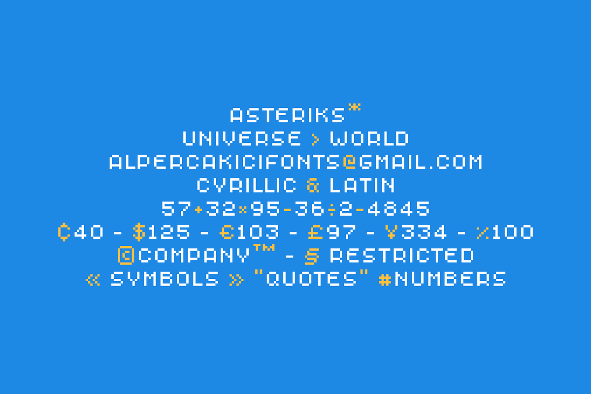 Player One - Pixel Typeface, a Sans Serif Font by alpercakici (Photo 11 of 13)