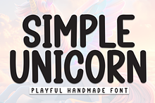 Simple Unicorn | Script Font
