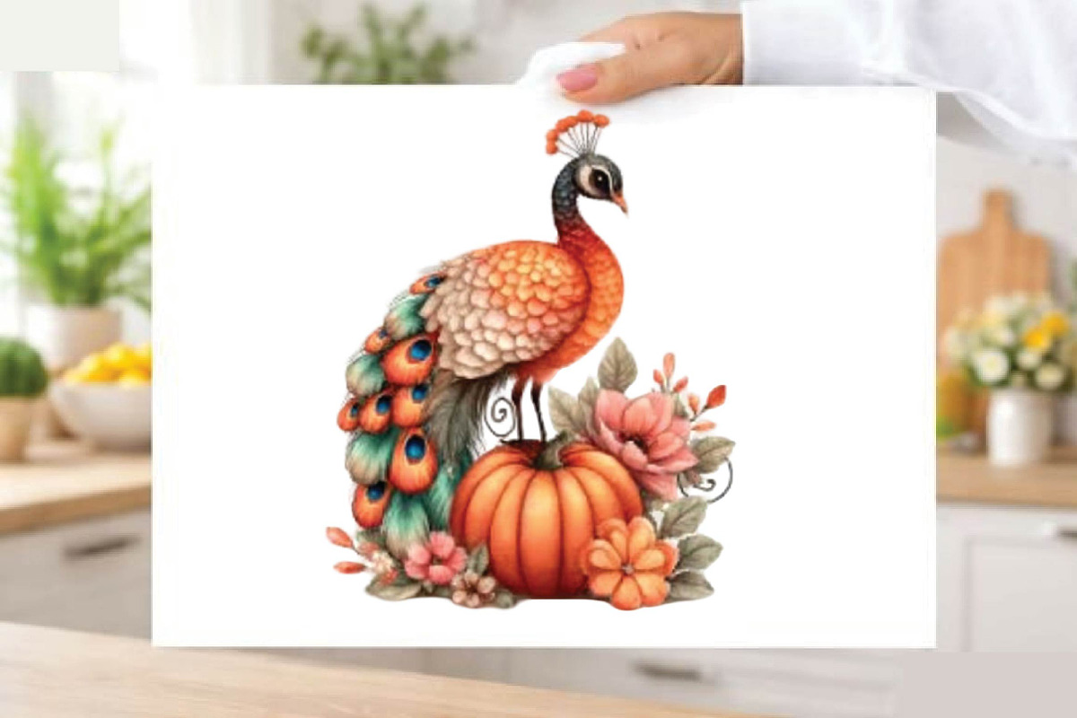 Cute Autumn Peacock Sublimation Clip, an Animal Illustration by SVGArt (Photo 8 of 9)