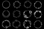 Hand Drawn Wreaths Flowers Vectors, an Illustration by becky nimoy (Thumbnail 3 of 5)