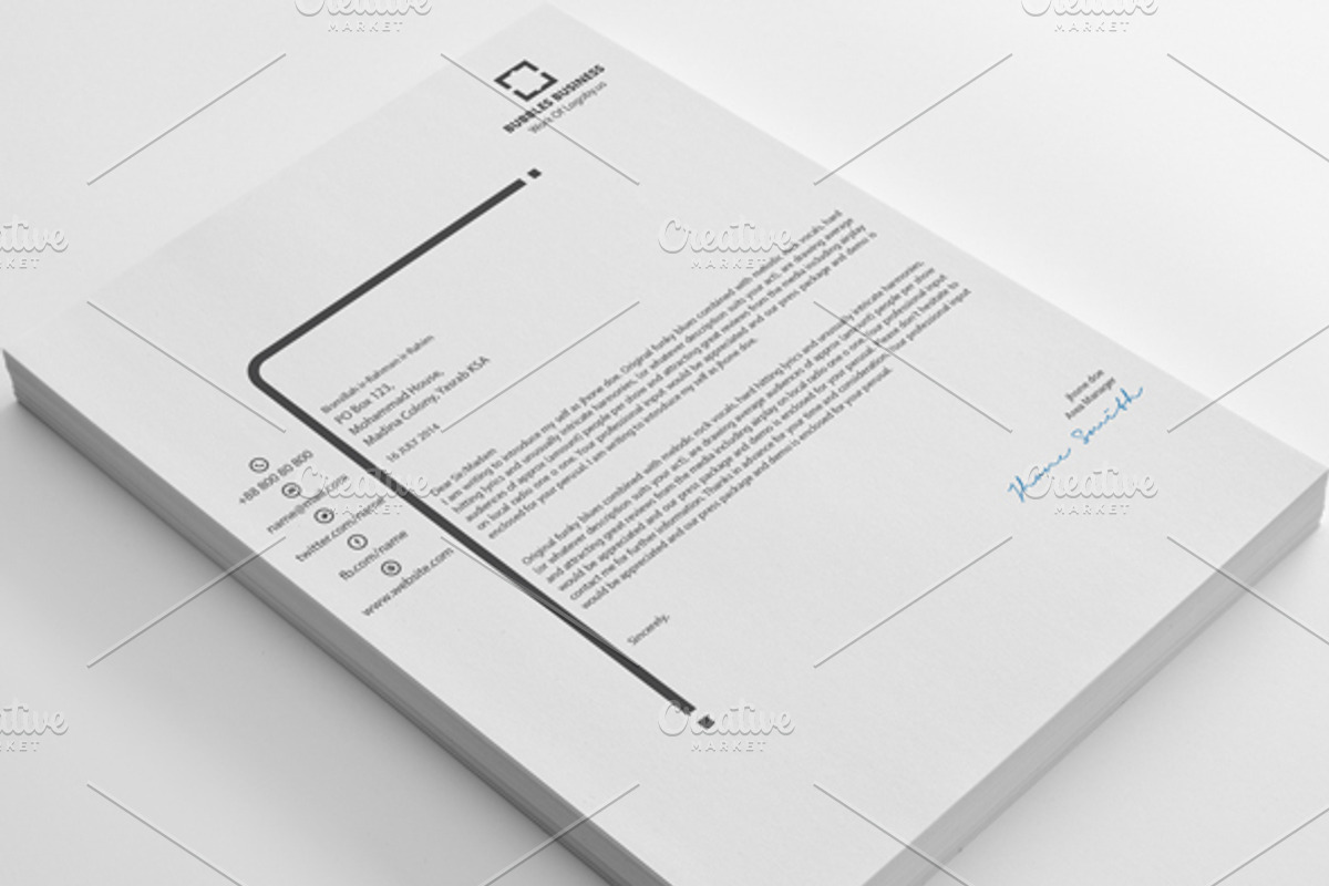 Letterheads, a Stationery Template by shujaktk (Photo 5 of 5)
