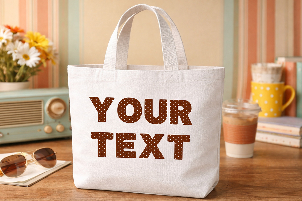 Cute Polka Dot Display Typeface, a Sans Serif Font by Fourteen Letter (Photo 4 of 6)