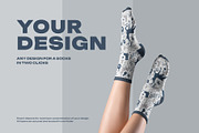 7 Medium Socks Mockup Female Leg, a Bottom Mockup by Grow Design Craft Studio (Thumbnail 4 of 7)