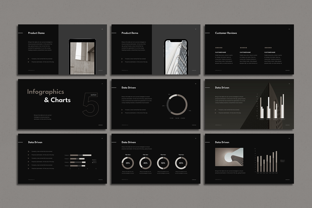 Corvus Presentation Template, a Presentation Template by SlideStation (Photo 9 of 12)