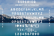Superior Font Bundle, a Sans Serif Font by 1871 Project (Thumbnail 5 of 11)