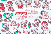 Axolotl Xmas Illustration Pack, a Seasonal Illustration by Palau (Thumbnail 1 of 10)