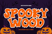 Spooky Wood is a Halloween font, a Handwritten Font by Brown Cupple (Thumbnail 1 of 8)