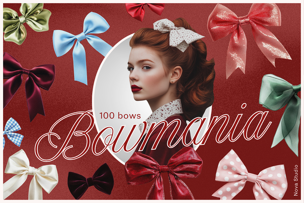 Bowmania - 100 Bows Collection, an Object Graphic by Nova Studio (Photo 1 of 4)