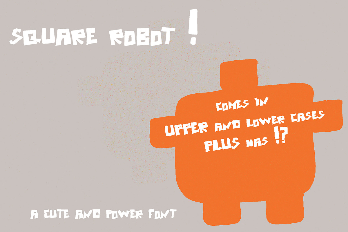 Square robot font, a Font by Sofs designs (Photo 2 of 4)