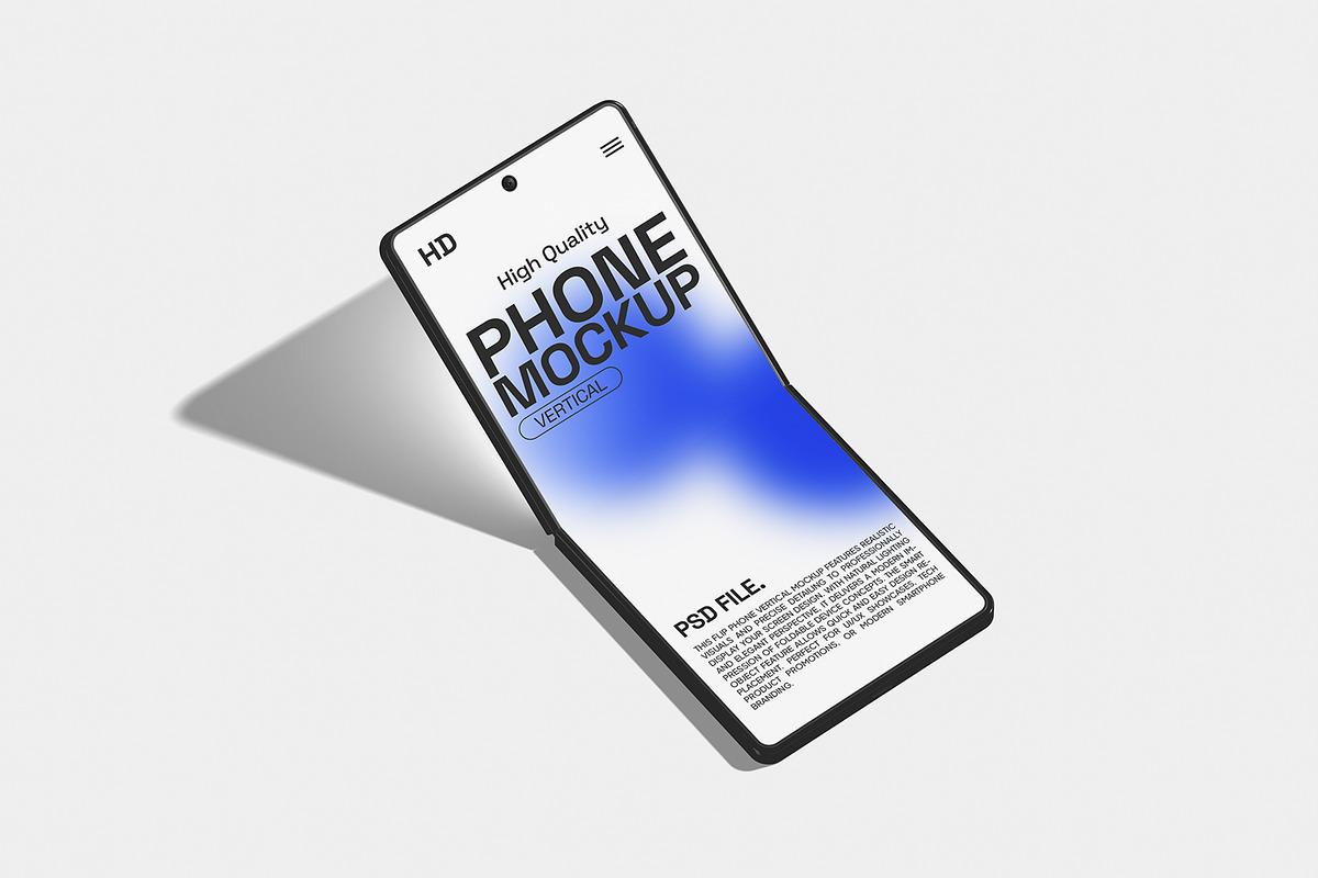 Flip Phone Mockup, an Android Mockup by Unerispace (Photo 5 of 5)