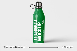 Thermos Mockup, a Merchandise Mockup by renderstockmarket