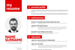 Vector Minimalistic Resume Template