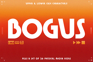 Bogus - 70s & 80s Retro Font