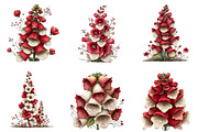 Whimsical Easter Foxglove Clipart, an Illustration by CreationArt (Thumbnail 2 of 5)