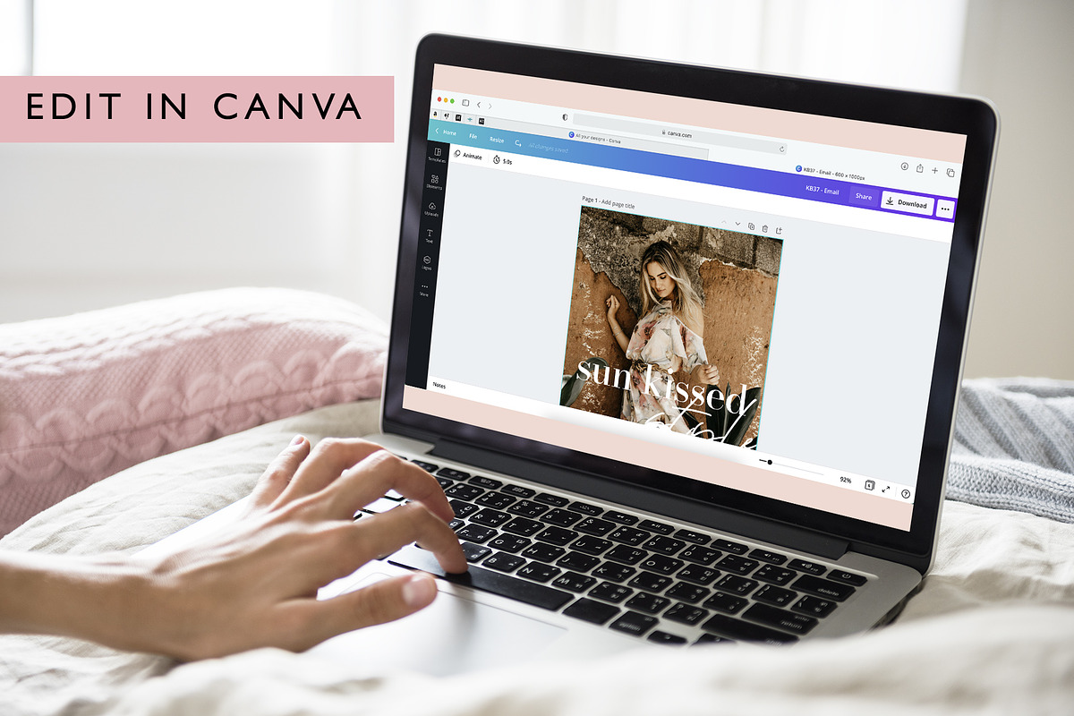 Neutral Boho Canva Email Template, an Email Template by KikiBunnyCreative (Photo 4 of 7)