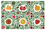 Fruits and Flowers - clipart set, a Graphic by ComelyPics Shop (Thumbnail 2 of 10)