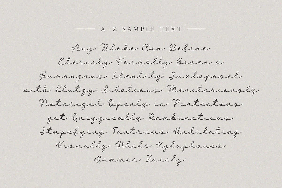 Belanda - Monoline & Singleline font, a Script Font by Subectype Studio (Photo 7 of 9)