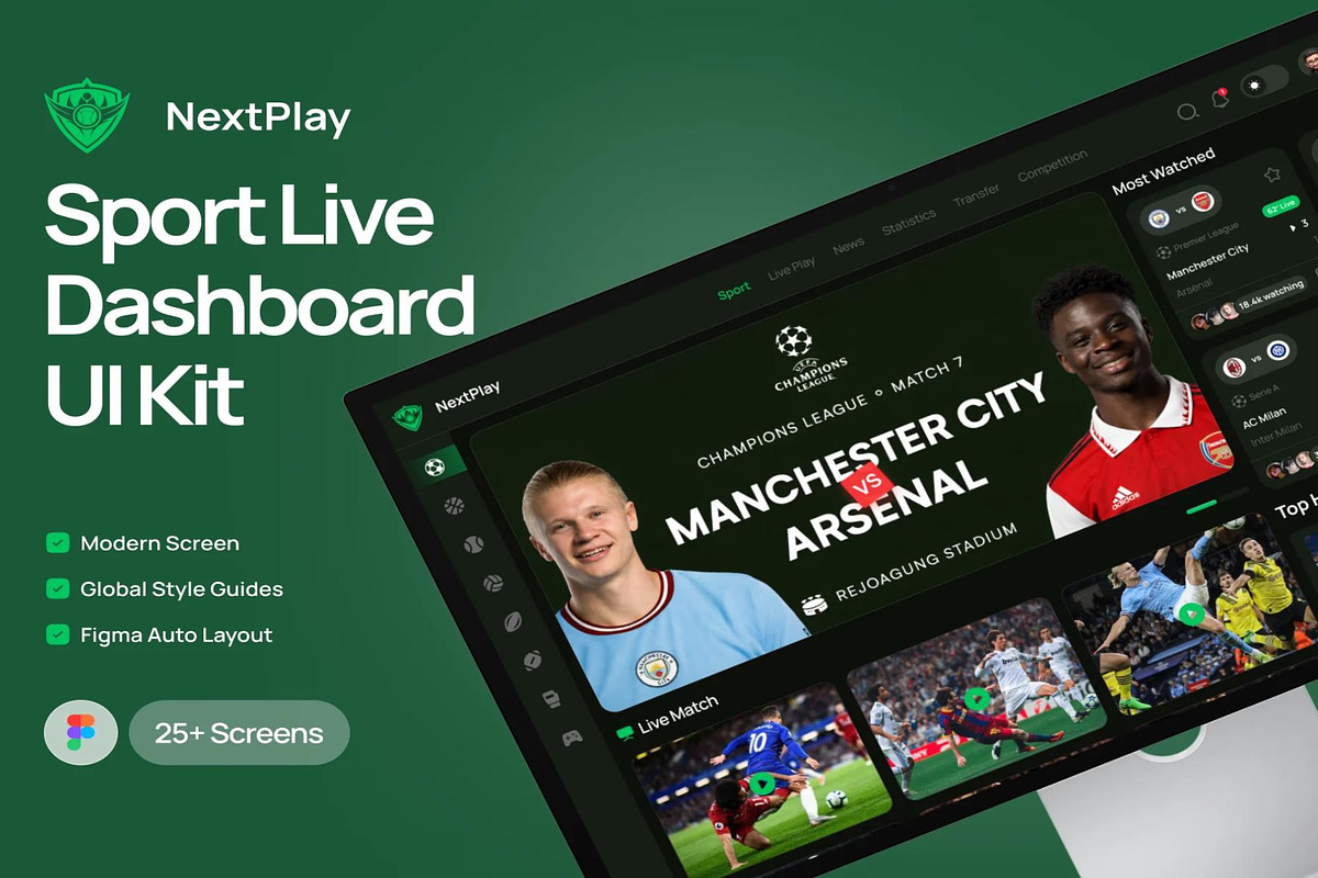 NextPlay Dashboard UI Kit, a Social Media Template by Creative Perspective (Photo 1 of 6)