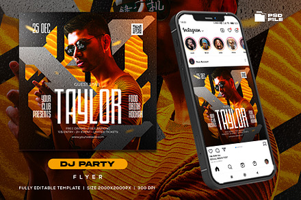 Club Dj Party Flyer Template, a Flyer Template by Rmbimo