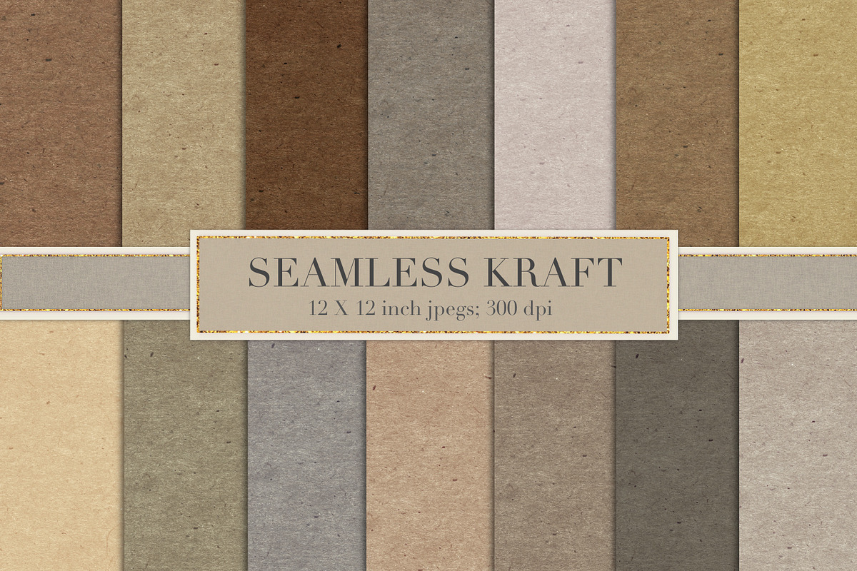 Seamless kraft paper backgrounds, a Texture Graphic by Paper Farms (Photo 1 of 2)