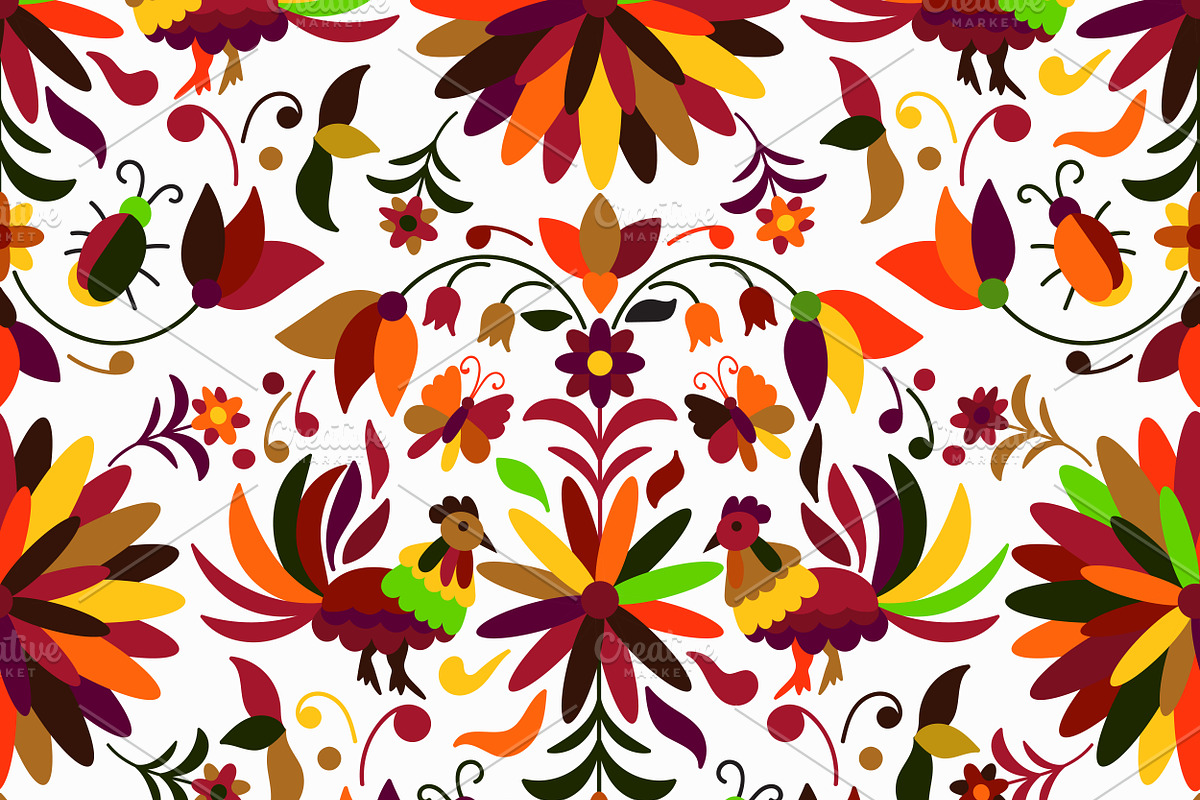 Otomi Style Patterns, a Pattern Graphic by alexmakarova (Photo 2 of 3)