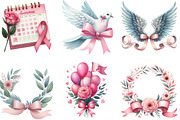 Breast Cancer Awareness Watercolor, an Illustration by Designking (Thumbnail 2 of 4)