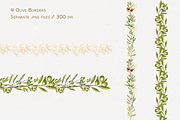 Olive Whispers Watercolor Collection, a Decorative Illustration by Aurella Art (Thumbnail 8 of 15)