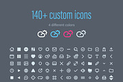 Flat UI Pack 1, an iPhone Mockup by Vectorminator (Thumbnail 19 of 20)