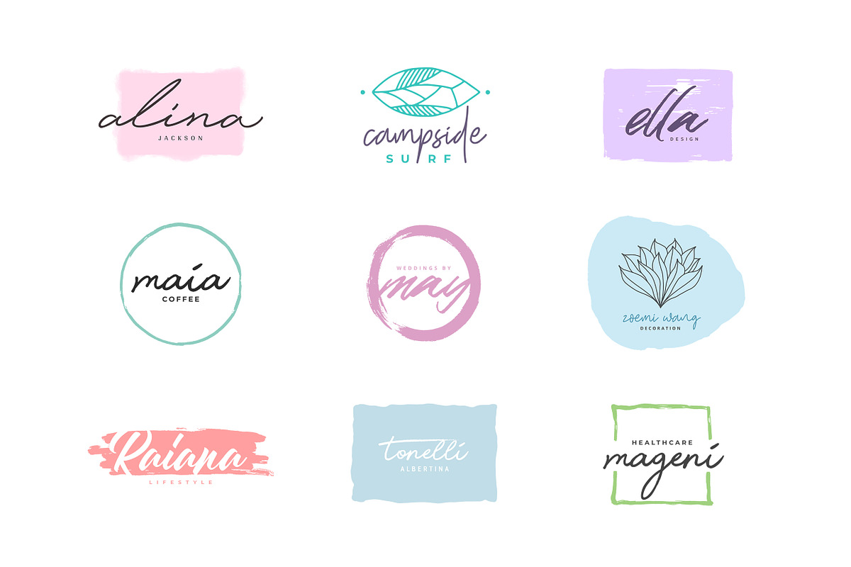 63 feminine Logos ☾ Señorita's Dream, a Branding & Logo Template by friday supply (Photo 9 of 20)
