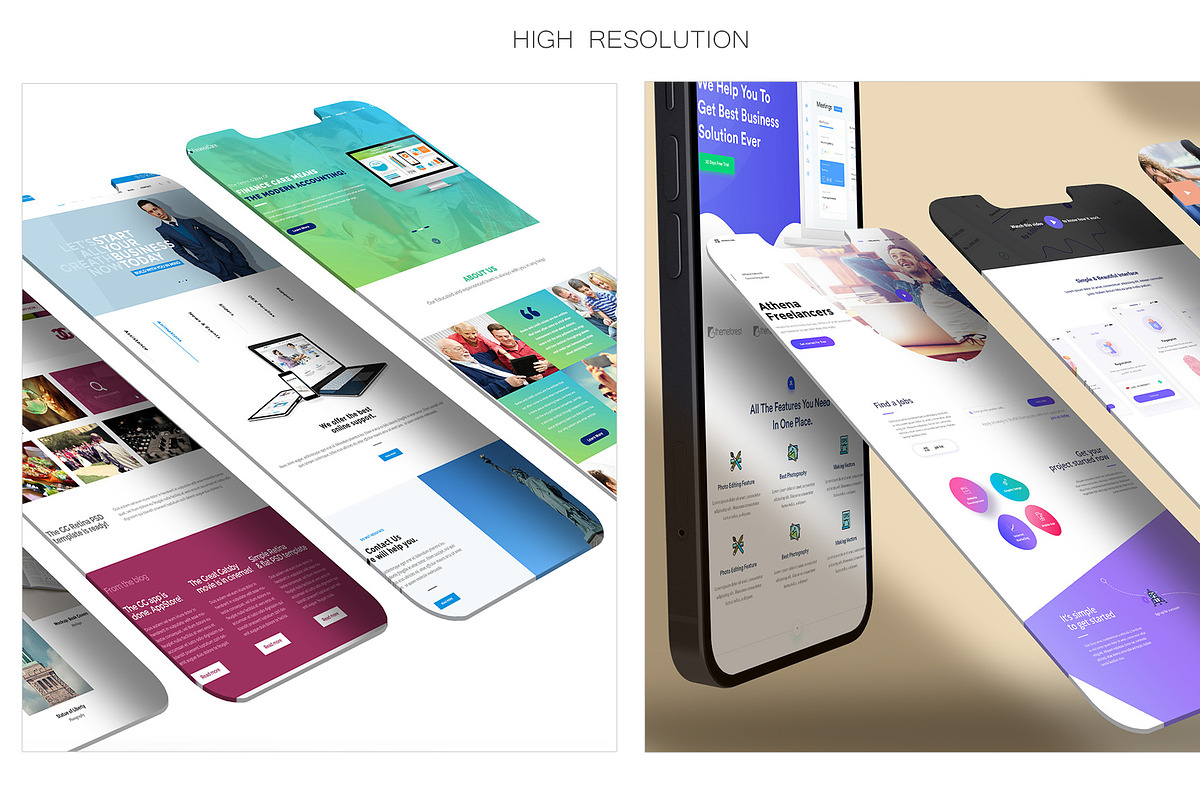 ALL 3D iPHONE MOCK-UP BUNDLE VOL-2, an iPhone Mockup by Graphicsworld125 (Photo 10 of 20)
