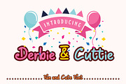 Derbie & Cuttie, a Font by MLKWSN (Thumbnail 1 of 10)