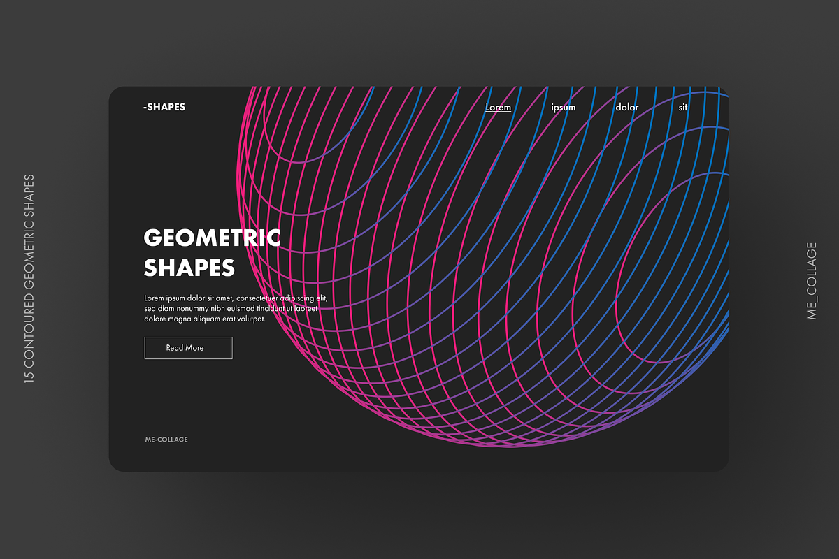 Contoured Vector Geometric Shapes, an Object Graphic by ME_COLLAGE (Photo 11 of 17)