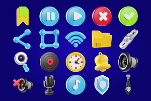 3D UI Essential Icon